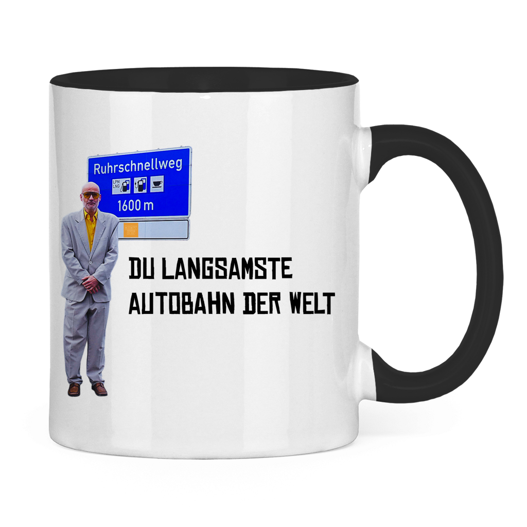 Tasse zweifarbig Ruhrschnellweg